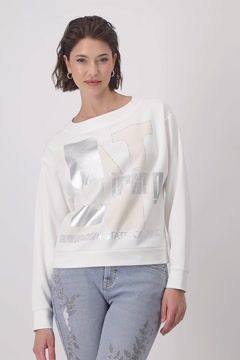 Sweatshirt with script